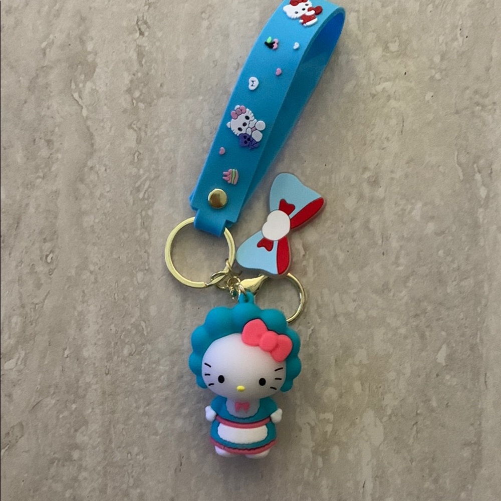 Hello Kitty Blue Keychain Toy